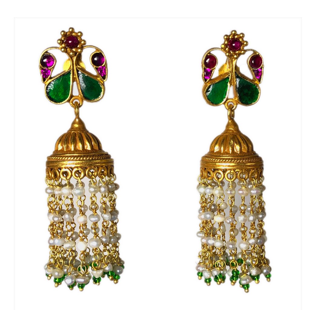 Royal Heritage Long Jhumka Earrings